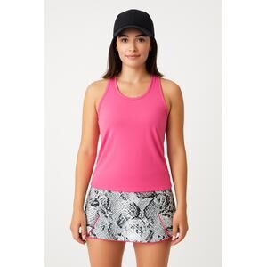 Tail Women's Activewear Skort Flounce Snake Print Black White Pink Trim Size M